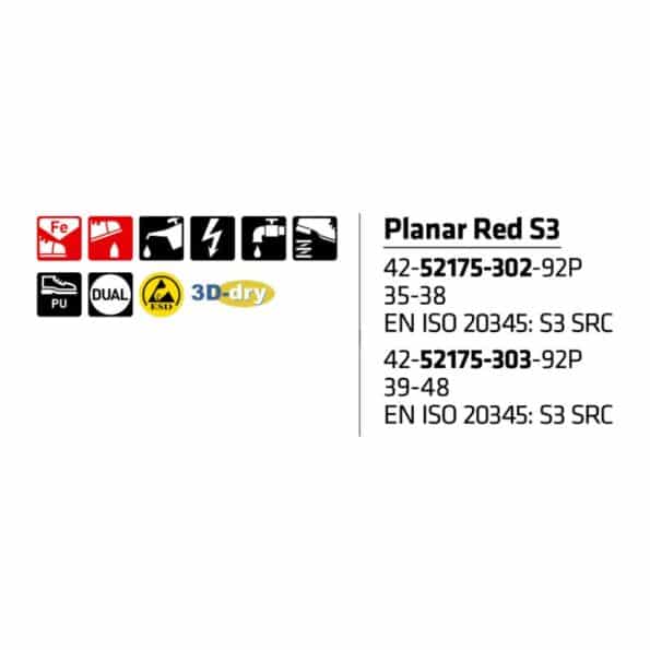 Planar-Red-S3-42-52175-302-92P