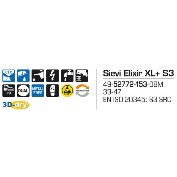 SIEVI-ELIXIR-XL-S3-49-52772-153-08M