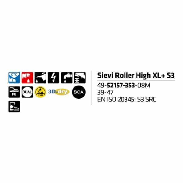 Sievi-Roller-High-XL+-S3-49-52157-353-08M
