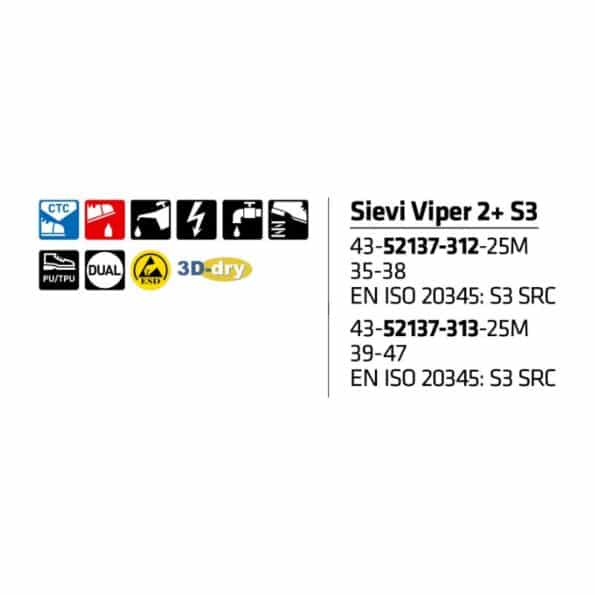 Sievi-Viper-2+-S3-43-52137-312-25M