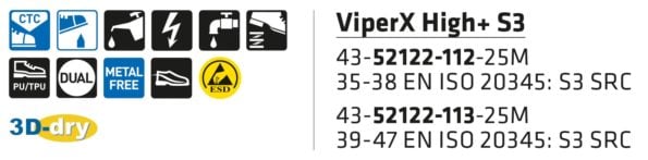 ViperX-High-S3-43-52122-112-25M2