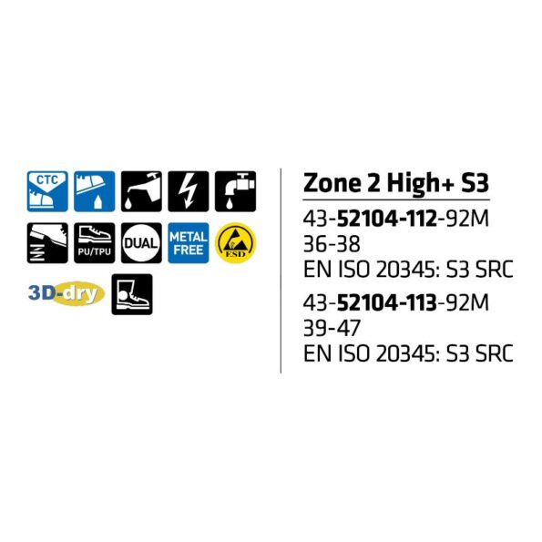 Zone-2-High+-S3-43-52104-112-92M