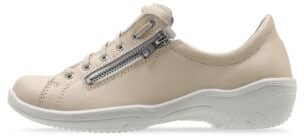 Sievi Salla XL beige kävelykenkä nauha-vetoketju