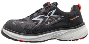 Sievi FastX Free DFlex Roller S1PS turvakenkä, kevyt ja sporttinen musta työkenkä Roller-kiinnityksellä.